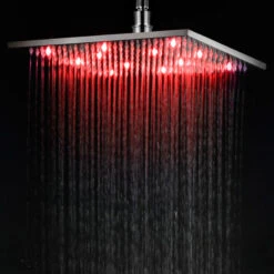 Alfi Brand Led12S-Bn Brushed Nickel 12" Square Multi Led Rain Shower Head -Warm Bathroom 40d1d7c609161af2 1335 w800 h800 b0 p0