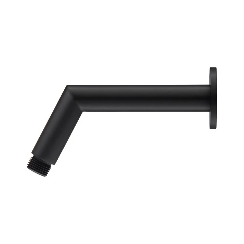Isenberg Round Shower Arm With Flange, Matte Black 2 Isenberg Round Shower Arm With Flange, Matte Black - Image 2