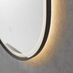 Oleggio Oval 36" Framed Bathroom/Vanity LED Lighted Wall Mirror, Matte Black 13 Oleggio Oval 36" Framed Bathroom/Vanity LED Lighted Wall Mirror, Matte Black -Warm Bathroom 4191d65402888268 8111 w800 h800 b0 p0