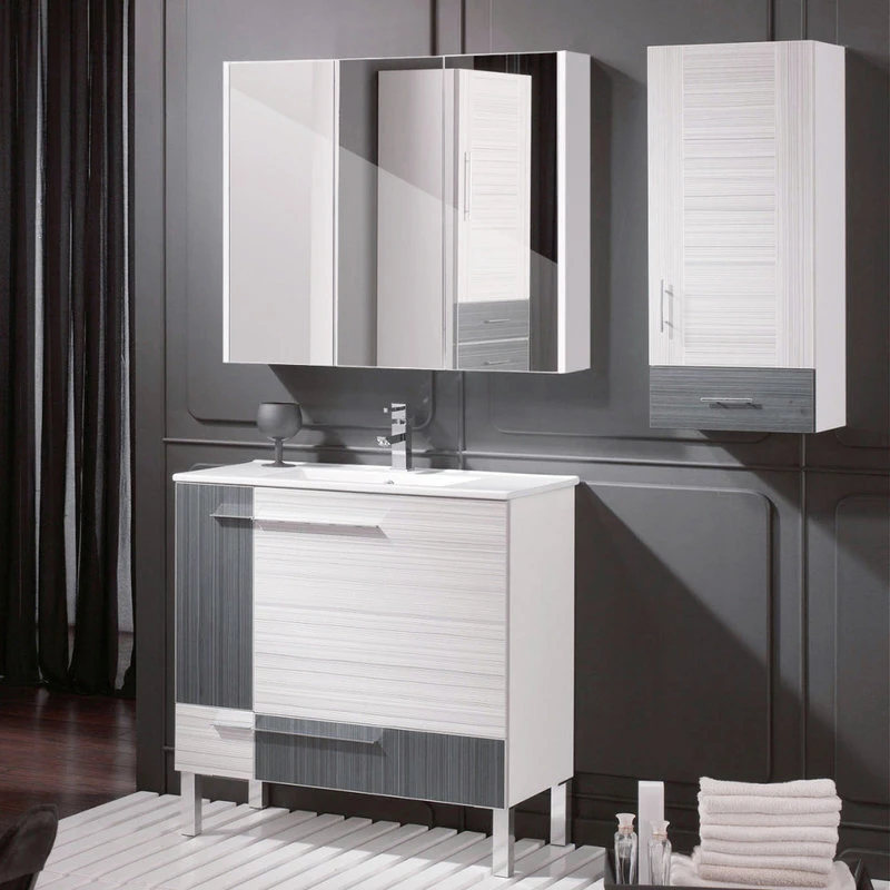 Costway 36 Wide Wall Mount Mirrored Bathroom Medicine Cabinet Triple Mirror 5 Costway 36 Wide Wall Mount Mirrored Bathroom Medicine Cabinet Triple Mirror - Image 5