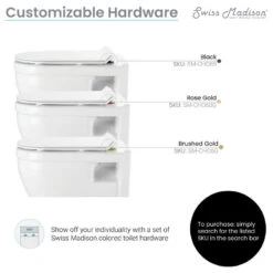 Ivy Wall Hung Elongated Toilet Bowl 0.8/1.28 GPF Dual Flush, Glossy White 27 Ivy Wall Hung Elongated Toilet Bowl 0.8/1.28 GPF Dual Flush, Glossy White -Warm Bathroom 41e14545022620a6 6154 w800 h800 b1 p0
