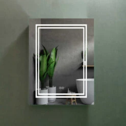 Vyaya Ontario Silver Aluminum Mount Mirror Medicine Cabinet VYY-AC29-24 -Warm Bathroom 4271d1cb02681f55 6449 w800 h800 b0 p0