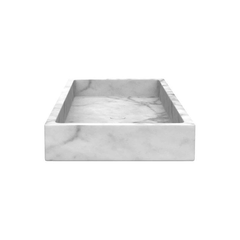 Badeloft USA White Marble Countertop Sink, White, Extra Large 3 Badeloft USA White Marble Countertop Sink, White, Extra Large - Image 3