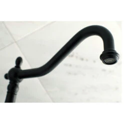 Kingston Brass Wall Mount Tub Faucet, Matte Black -Warm Bathroom 42c1d4ff0ddedece 4098 w800 h800 b1 p0