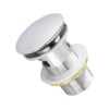 KubeBath Solid Brass Construction Pop-Up Drain With Overflow, Chrome