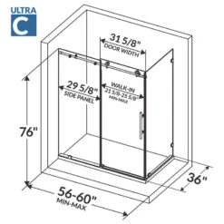 Shower Enclosure With Sliding Door, Brushed Nickel -Warm Bathroom 43f1a5d30970e8b1 2825 w800 h800 b1 p0
