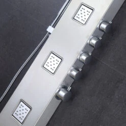 Luxier 59" Shower Panel System With Rainfall Waterfall Shower Head Hand Shower -Warm Bathroom 4401b70c0218178a 7195 w800 h800 b0 p0