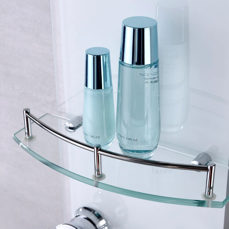 Luxier 51" 6-Jet Shower Panel With Rainfall Shower Head Hand Shower, White 7 Luxier 51" 6-Jet Shower Panel With Rainfall Shower Head Hand Shower, White - Image 7