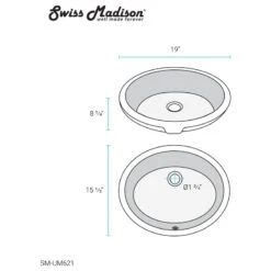 Monaco 18" Oval Under-Mount Bathroom Sink -Warm Bathroom 4471a5ae0fada5b0 6865 w800 h800 b1 p0