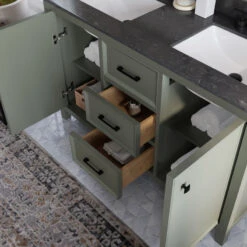 Woodruff Bath Vanity, Double Sink, 54", Pewter Green, Freestanding -Warm Bathroom 4481626603d04483 6451 w800 h800 b0 p0