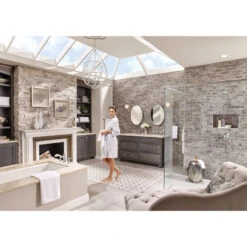 Moen Dartmoor 2-Handle High Arc Bathroom Faucet, Trim Only, Chrome -Warm Bathroom 44e1e7130d80e899 6831 w800 h800 b0 p0