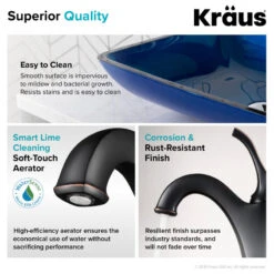 Glass Vessel Sink, Bathroom Arlo Faucet, PU Drain, Mounting Ring, Oil Rub Bronze -Warm Bathroom 44f1fa3c00e5e6d0 3109 w800 h800 b1 p0