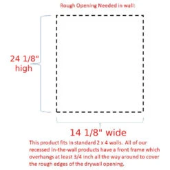 Tyndall On The Wall Primed Cabinet 25.5h X 15.5w X 3.5d -Warm Bathroom 45615c31031a1f82 0674 w800 h800 b1 p0