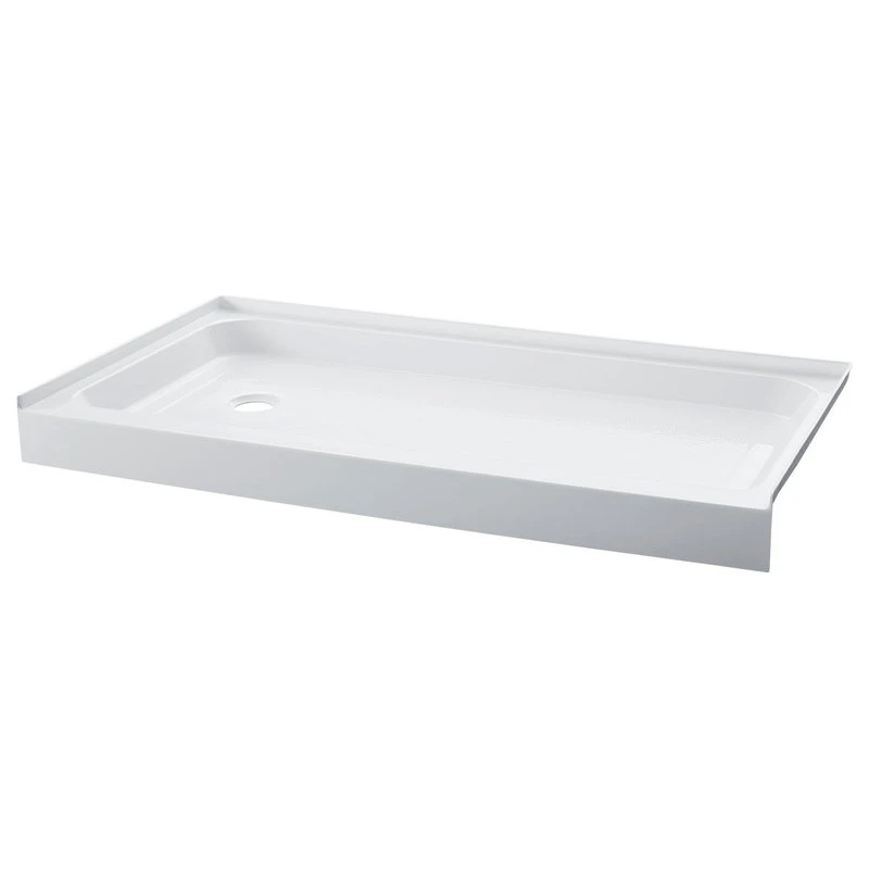 Voltaire 60 X 36 Acrylic White, Single-Threshold, Left-Hand Drain, Shower Base 1 Voltaire 60 X 36 Acrylic White, Single-Threshold, Left-Hand Drain, Shower Base