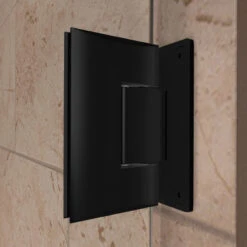 DreamLine Unidoor 35-36"W Hinged Shower Door With Support Arm In Satin Black -Warm Bathroom 45914f100c4f6c93 5493 w800 h800 b0 p0