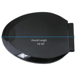 Black Elongated Toilet Seat With Non Slip Oval Seat Bumpers And Adjustable Hinge -Warm Bathroom 45c1db9f0f3bfc21 0174 w800 h800 b1 p0