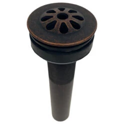 1.5" Aged Copper Daisy Drain With No-Overflow