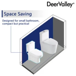 Modern Small One Piece Toilet, Compact Bathroom Tiny Mini Commode Dual Flush -Warm Bathroom 46a1fd9a026baa79 2789 w800 h800 b1 p0