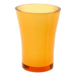 Round Toothbrush Holder Made From Thermoplastic Resins, Orange