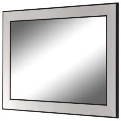 Hitchcock Butterfield Silhana Brushed Silver And Black Mirror, 26.5"x36.5" -Warm Bathroom 475176c90ee79c14 3190 w800 h800 b1 p0