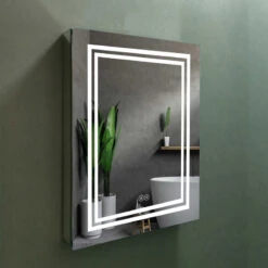 Vyaya Ontario Silver Aluminum Mount Mirror Medicine Cabinet VYY-AC29-24 -Warm Bathroom 4781d6d002681f56 6449 w800 h800 b0 p0