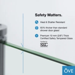 Ove Decors Savannah 40"x32" 10 Mm Shower Kit Satin Nickel -Warm Bathroom 4791eb910239ef03 9142 w800 h800 b0 p0