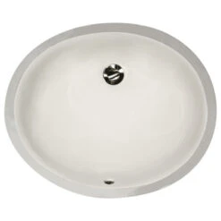 Nantucket Sinks 13"x10" Undermount Ceramic Sink, Bisque