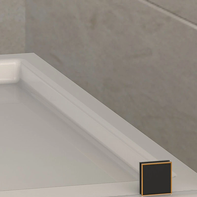 Aston Langham Frameless Sliding Shower Door, Oil-Rubbed Bronze, 48"x75" 4 Aston Langham Frameless Sliding Shower Door, Oil-Rubbed Bronze, 48"x75" - Image 4