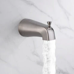 Luxier SS-C01-T-V Rainfall Shower Faucet With Valve And Spout, Brushed Nickel -Warm Bathroom 48d1191d01f9c8ee 7290 w800 h800 b0 p0