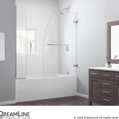 DreamLine Aqua Uno 34" Frameless Hinged Tub Door -Warm Bathroom 4a817527088113cf 4388 w800 h800 b0 p0