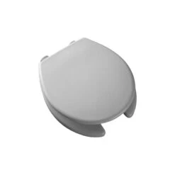 Elongated Plastic Open Front With Cover Medic-Aid Toilet Seat, 2" Lifts, White