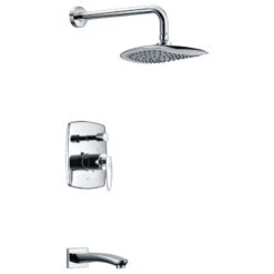ANZZI Tempo Series 1-Handle 1-Spray Tub And Shower Faucet, Polished Chrome