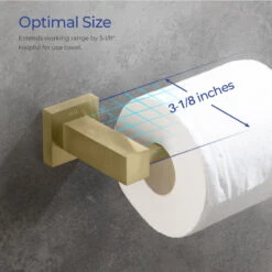 Cube Bathroom Tissue Holder KBA1502, Brush Gold -Warm Bathroom 4cb12bf80fc81db7 3238 w800 h800 b0 p0