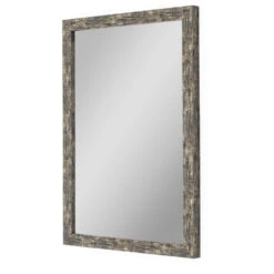 Hitchcock Butterfield Coalmine Antique Silver Mirror, 27.25"x39.25"