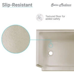 Aquatique 60"x32" Shower Base With Left Hand Drain, Biscuit -Warm Bathroom 4d41912f0f22eda4 9530 w800 h800 b1 p0