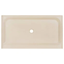 Voltaire 60 X 36 Single-Threshold, Center Drain, Shower Base, Biscuit