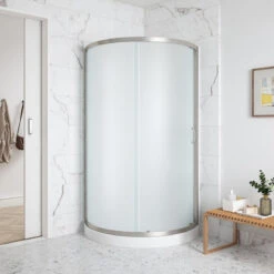 Ove Decors Breeze 36 Shower Kit, Frosted Glass Walls And Base, Satin Nickel -Warm Bathroom 4e617e930fc51bf4 6937 w800 h800 b0 p0