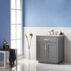 Ivy Gray Bathroom Vanity Set, 30", Without Mirror -Warm Bathroom 4ee1d4530f2b9562 8080 w800 h800 b0 p0