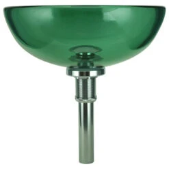 Tempered Glass Vessel Sink With Drain, Green Mini Glass Round Bowl Sink -Warm Bathroom 4f5189bc0b58c3b3 6902 w800 h800 b1 p0