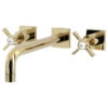 KS6022ZX Wall Mount Tub Faucet, Polished Brass