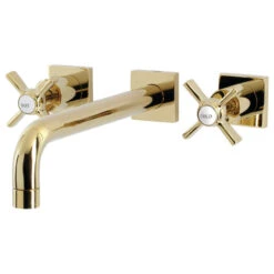 KS6022ZX Wall Mount Tub Faucet, Polished Brass