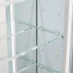 AQUADOM Edge Royale LED Medicine Cabinet Defogger Left Hinge 20"x32"x5" -Warm Bathroom 4f71d3eb02195177 0423 w800 h800 b0 p0