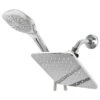 Sunbeam Chrome Plated Steel Dual Rainfall Shower Massager