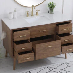 Walnut Brown 48" Bathroom Vanity -Warm Bathroom 525176290e4e826b 3714 w800 h800 b0 p0