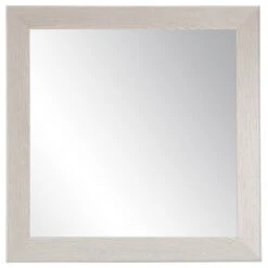 Farmhouse Gray Wood Grain Square Or Diamond Wall Mirror 32''"x32''