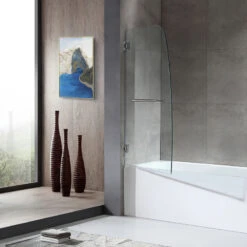 ANZZI Grand Series 34" X 58" Frameless Hinged Tub Door, Polished Chrome -Warm Bathroom 52e1ce8e003557f2 8918 w800 h800 b0 p0