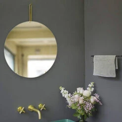 Two Handle Wall Mount Bathroom Sink Faucet With Rough-in Valve, Brushed Gold -Warm Bathroom 532196b10312ca52 6232 w800 h800 b0 p0