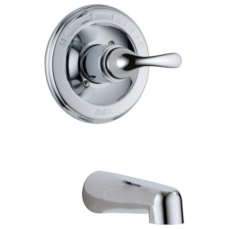 Delta Single-Handle Pressure Balance Wall-Mount Bath Trim, Polished Chrome 1 Delta Single-Handle Pressure Balance Wall-Mount Bath Trim, Polished Chrome