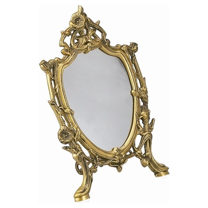 Brass Tabletop Mirror 1 Brass Tabletop Mirror