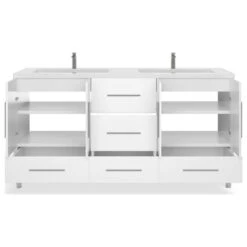 The Mendocino Bathroom Vanity, White, 67", Double Sink, Freestanding -Warm Bathroom 53e1fd2b03d9cbaa 8546 w800 h800 b1 p0